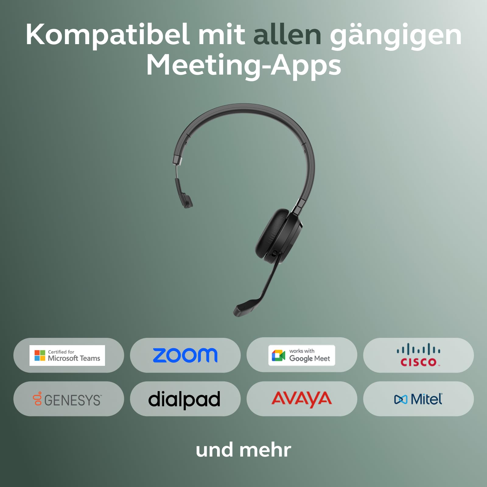 Jabra Evolve 65 TE Link MS Mono Stand Wireless Kopfhörer