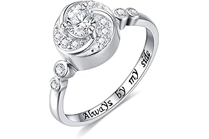 Urn Rings for Women: Circle of Life 925 Sterling Silver