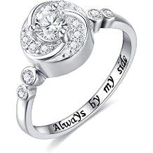 Urn Rings for Cremation Ashes Circle of Life 925 Sterling Silver Always by my side Keepsake Rings Memorial Jewelry for Women