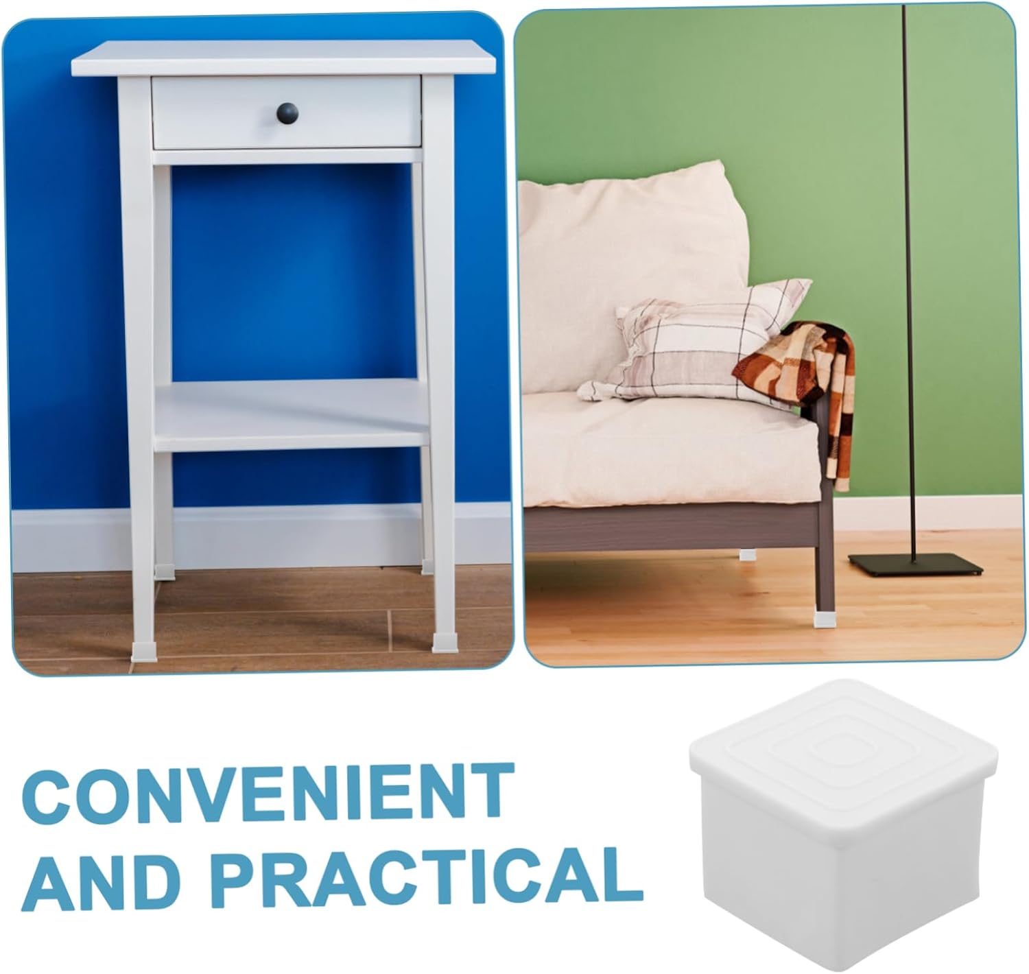 80pcs Chair Leg Protectors Non- Floor Pads for Furniture and Easy to Install Table Feet Caps Damage Prevention for Hardwood and Carpet