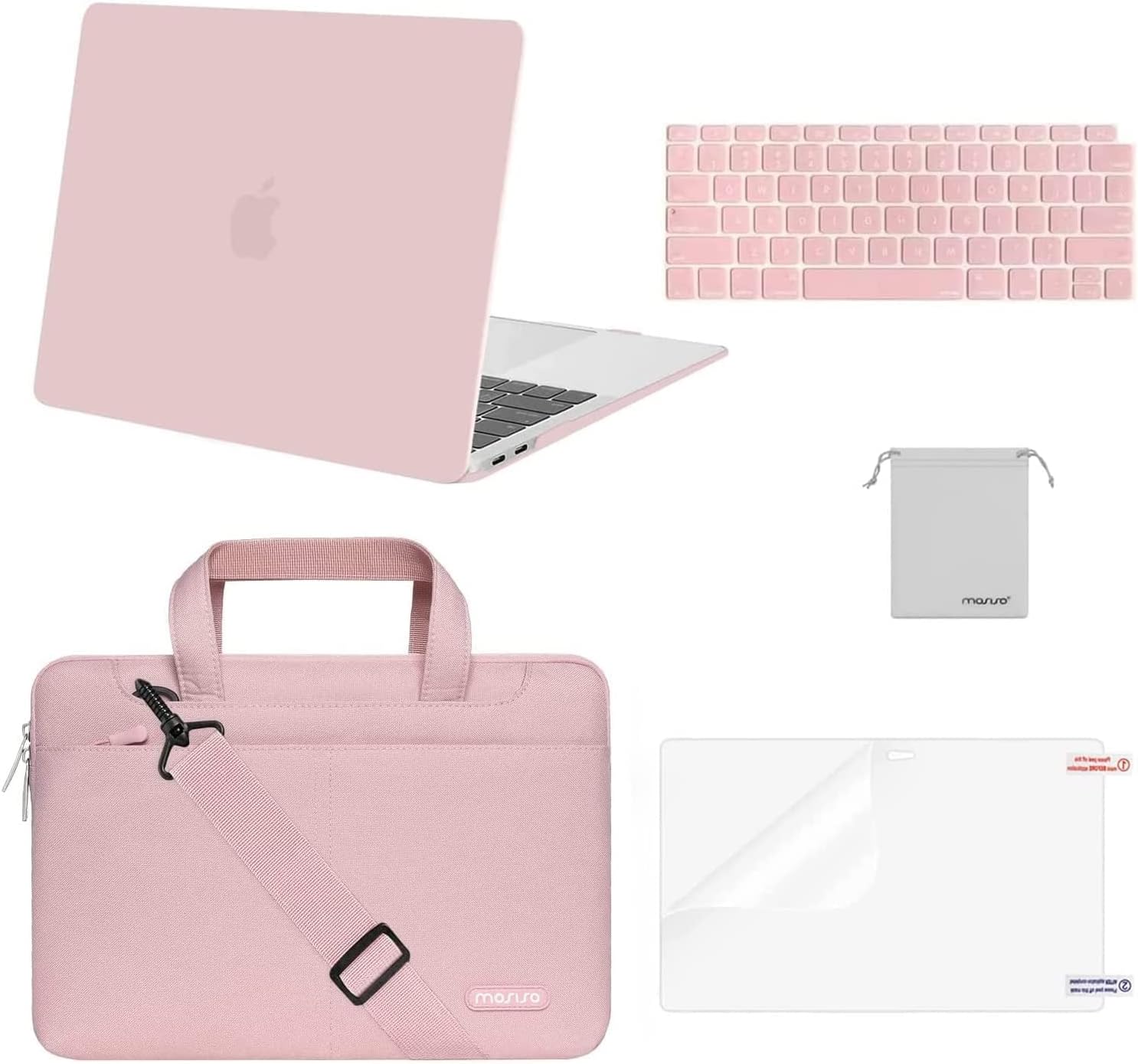 MOSISO Beschermhoes compatibel met MacBook Air 13 Cover M1 2021 2020