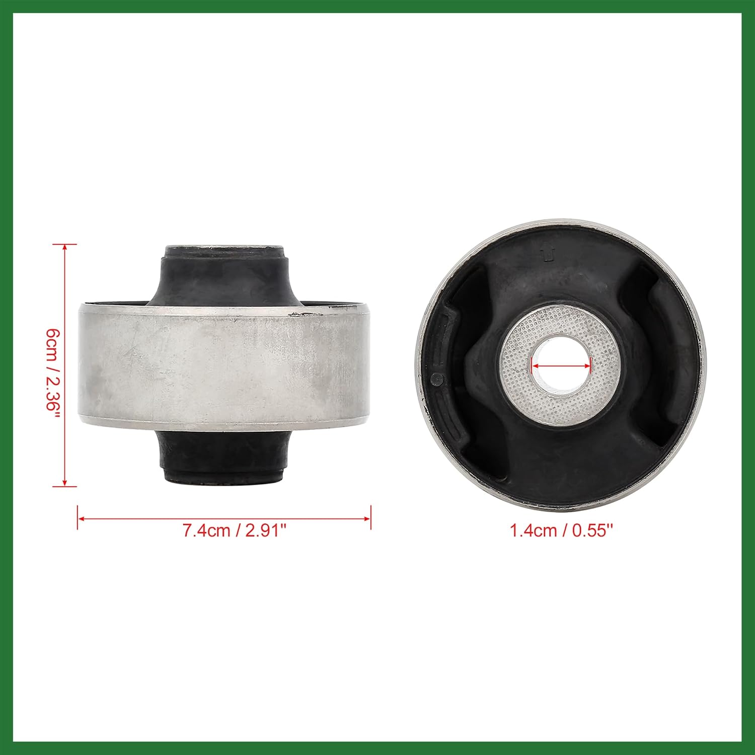 Motoforti 51391-SDA-A01 Front Lower Control Arm Bushing Suspension Control Arm Bushing for Honda Accord 2003-2007 Long-lasting