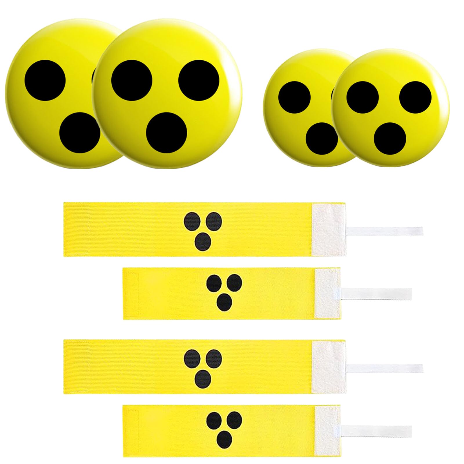 4 insignias para ciegos, brazalete ciego para discapacitados visuales, ayudas para personas con discapacidad visual, ayudas para familiares, amigos, ciegos, mujeres con discapacidad visual, regalo