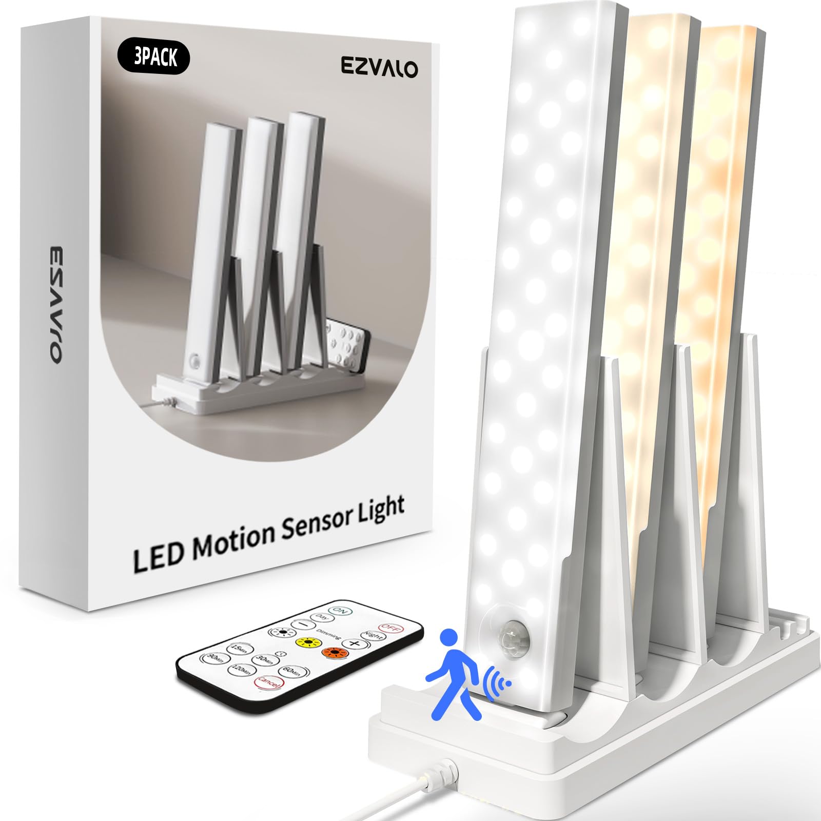 EZVALO 3-Pack with Charging Station
