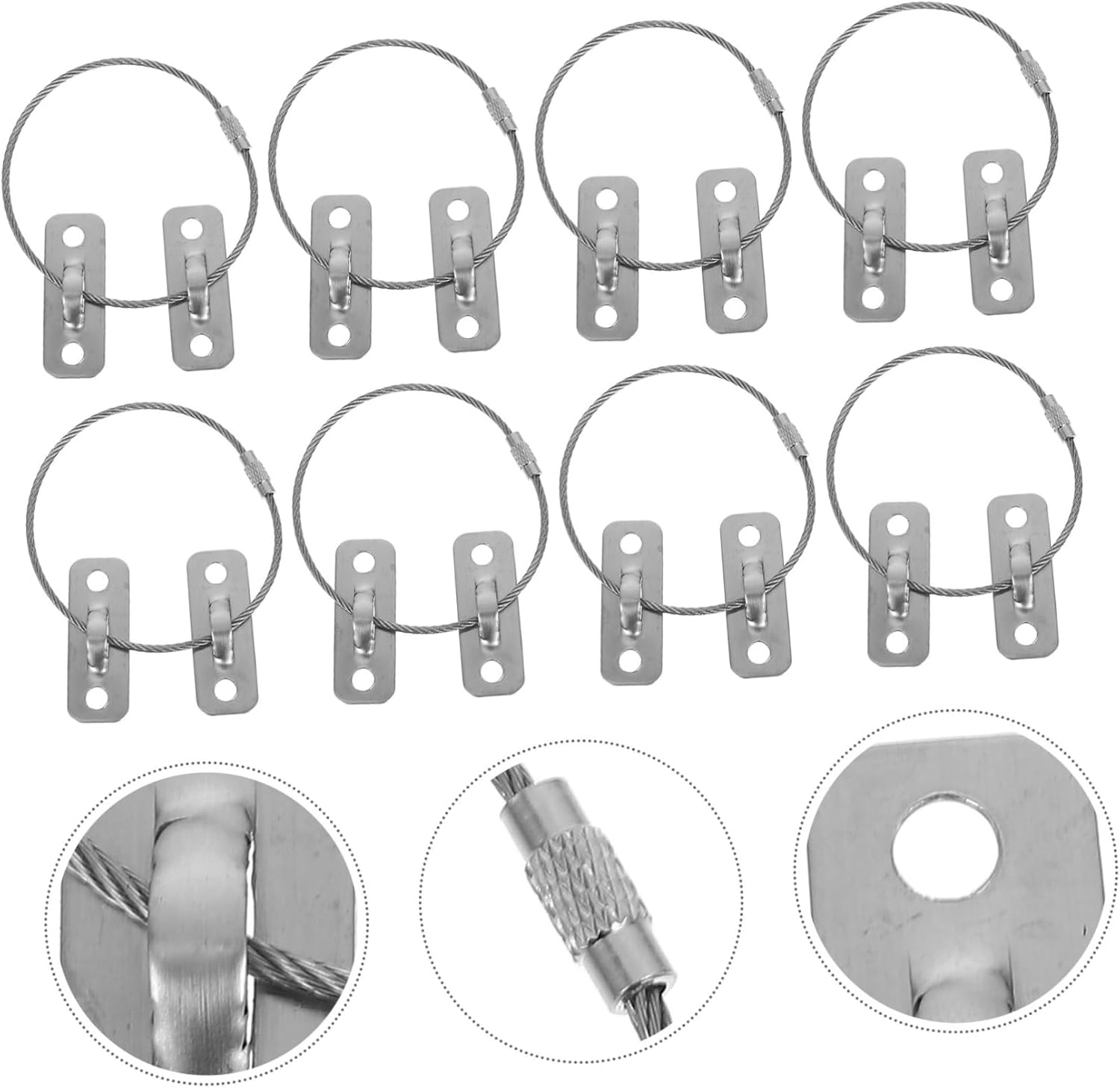 Toddmomy 6sets Tip Furniture Anchors Wall Anchors for Furnitures Safety Straps for Pet Owners