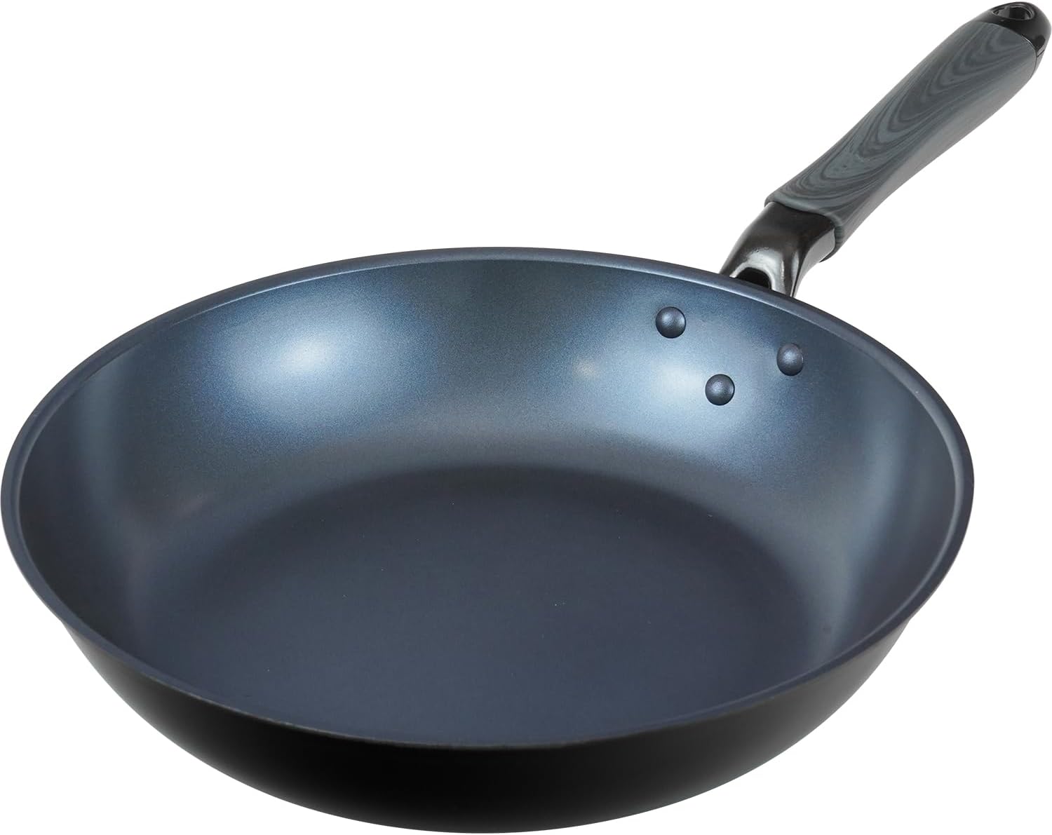 Wahei Freiz RB-3100 Russoku Frying Pan, 11.0 inches (28 cm), Induction Compatible, Gas, PFOA Free, Fluorine Resin Finished, Black, Black