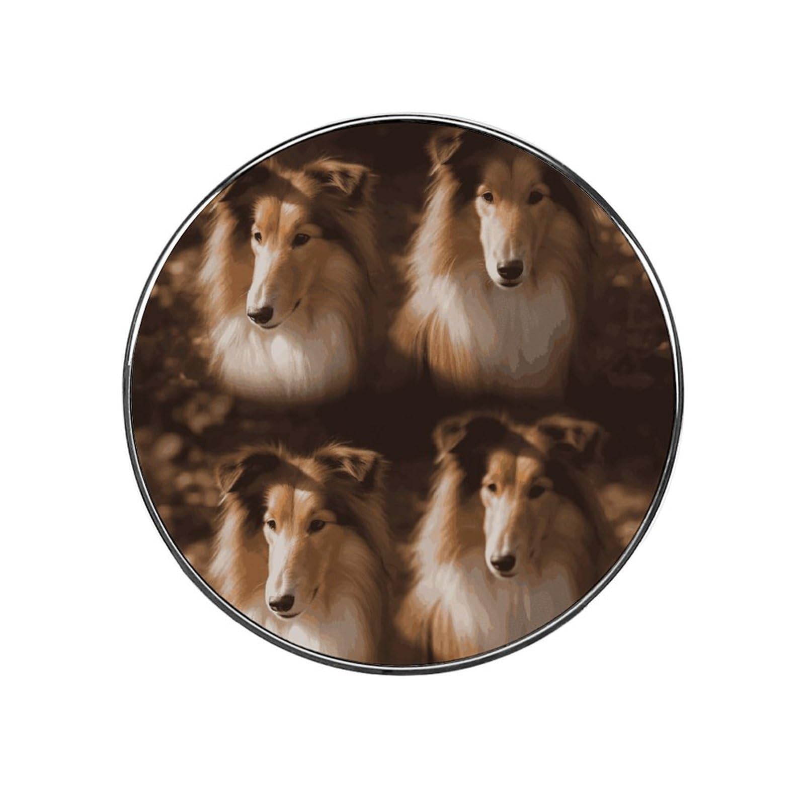 Adfgyerh Style Shelties Refrigerator Magnets Circular Design，Stickers Home Decorations，Fridge Magnets For Fridge Plant Lovers Kitchen Office Locker Whiteboard Car Garage Decor.