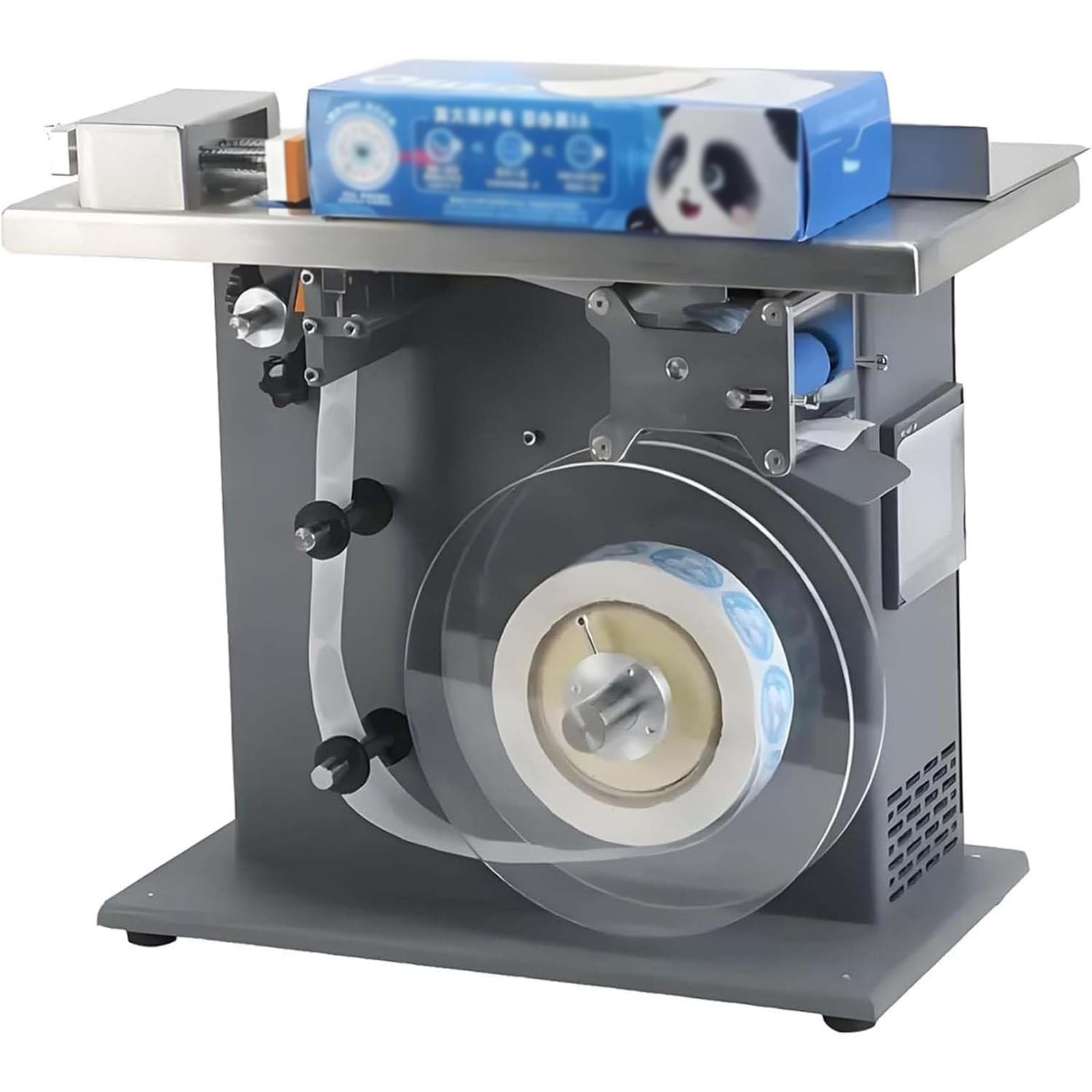 Eiwitany Semi-Automatic Label Applicator Featuring Adjustable Label Length, for Packaging Sticking and Anti-Counterfeit Labeling Operations