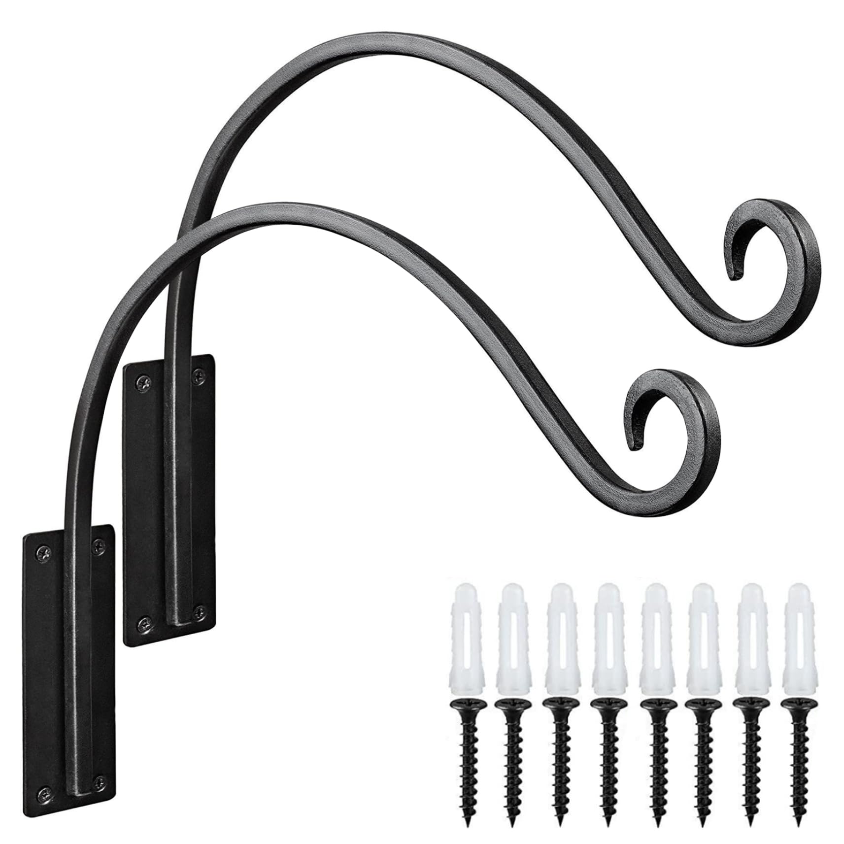 Supports pour plantes suspendues exté et mangeoires à oiseaux en fer