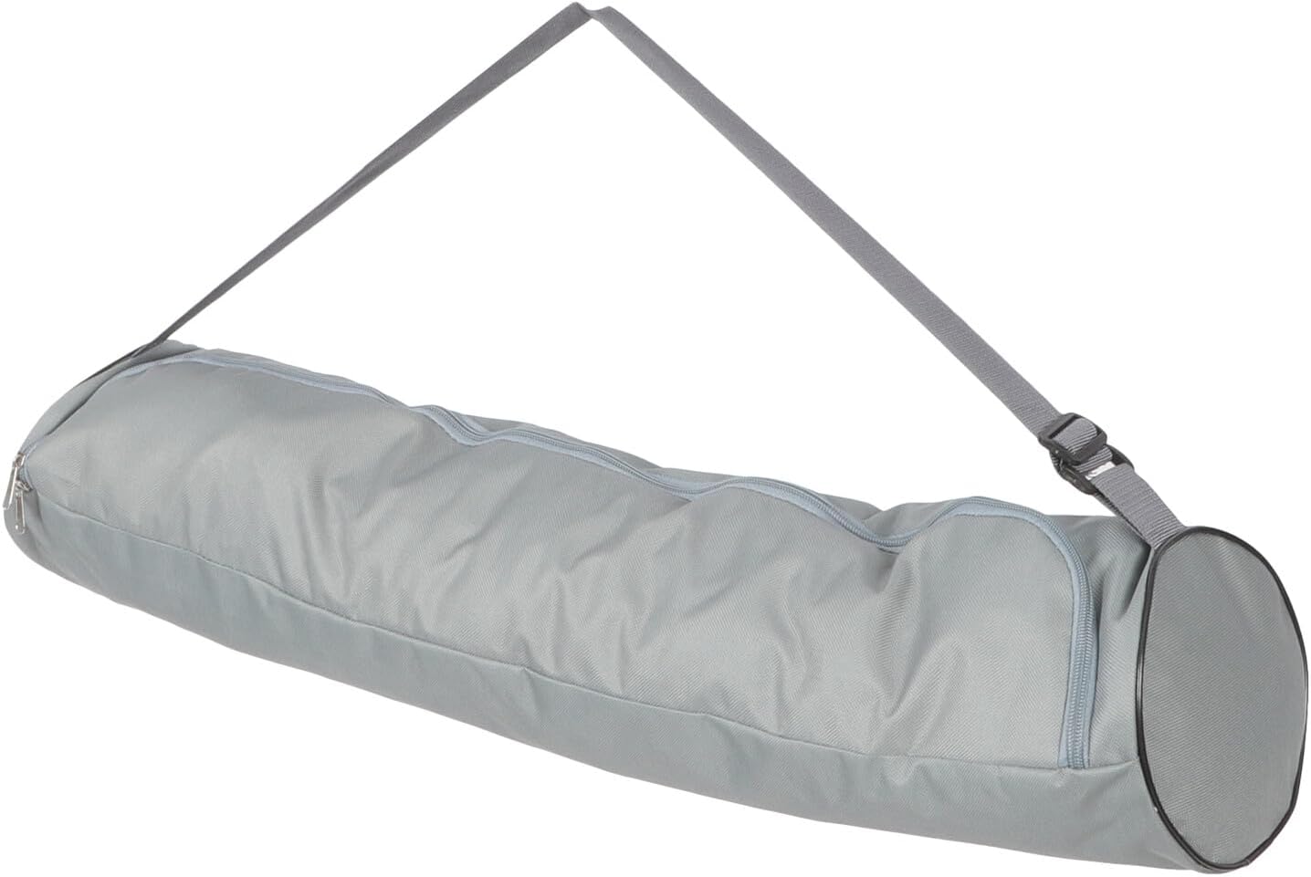 Luxshiny Multi-function Fitness Yoga Carrier with Adjustable Shoulder Strap Large Capacity Outdoor Pouch for Towels and Supplies Light Grey