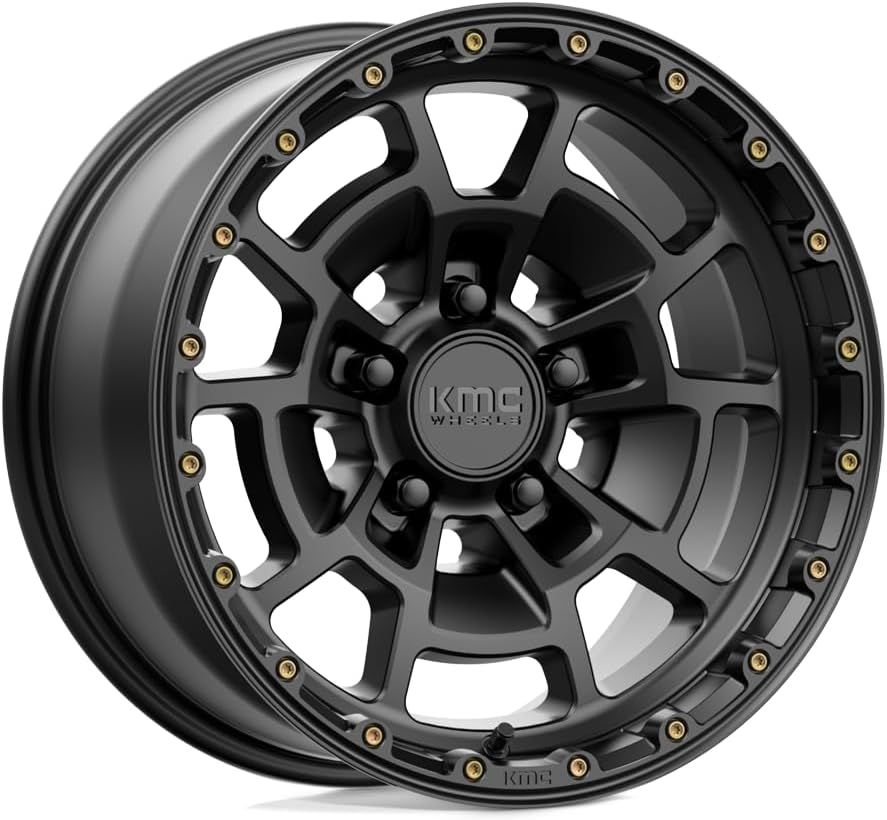 KMC Wheels KM71868068700 Summit KM718 16X8 6X5.5 S-BLK 00MM