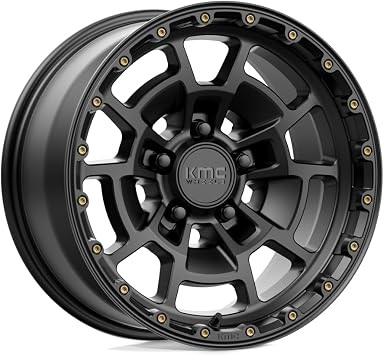 KMC Wheels KM71878558700 Summit KM718 17X8.5 5X150 S-BLK 00MM