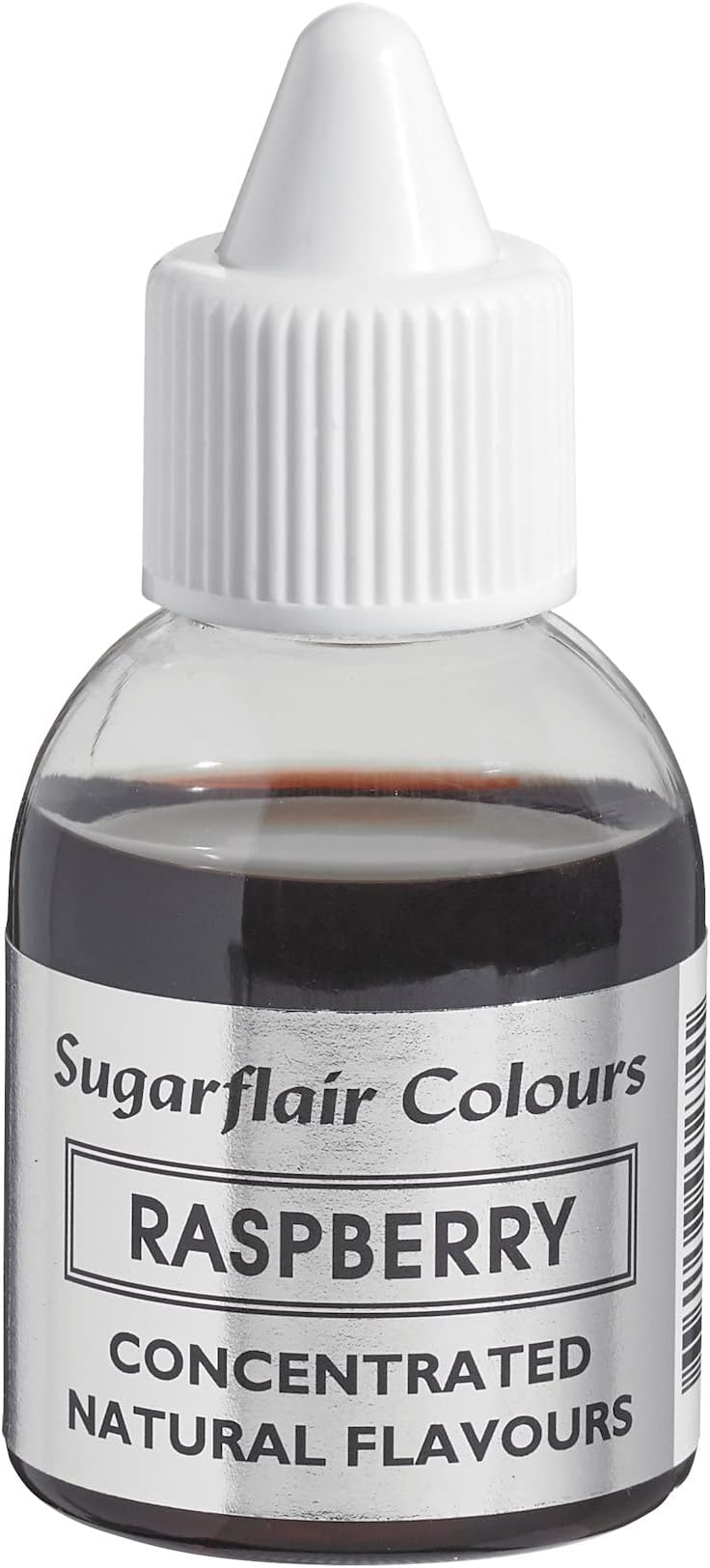 Sugarflair Raspberry Natural Flavouring - Concentrated Natural Food Flavouring for use in Cakes, Cupcakes, Frostings, Drinks, Ice Creams - 30ml