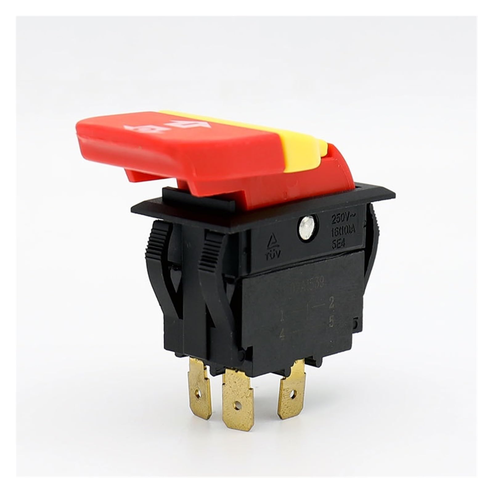 Interruptores de botón 2 uds HY18 20/12A 125/250V 5E4 Interruptor de botón electromagnético interruptores de botón de Encendido y Apagado for Herramientas eléctricas mecánicas de Madera