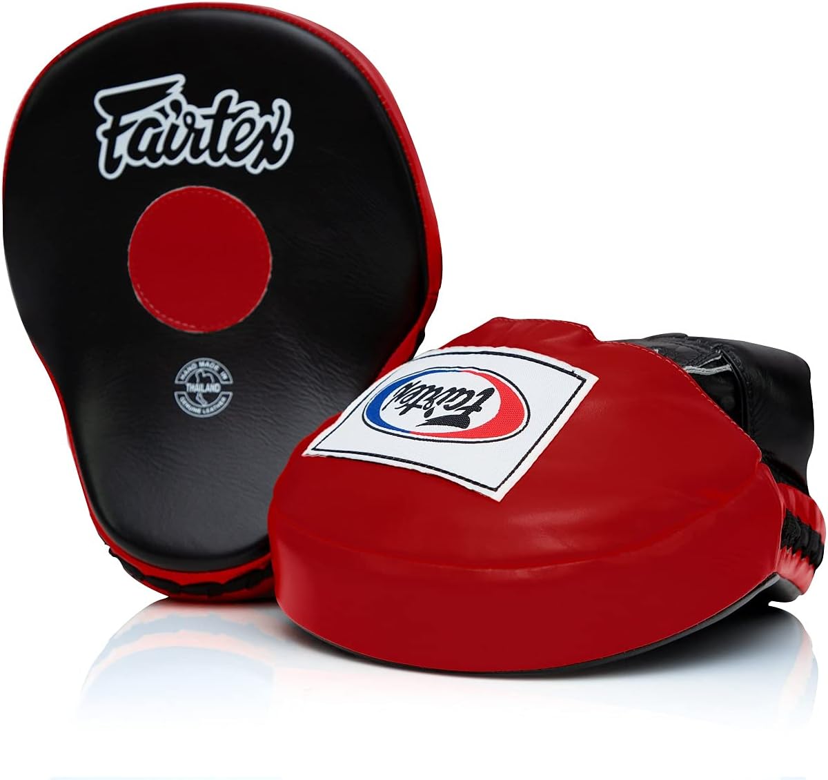 Guantes de enfoque contorneados Fairtex FMV9 | Sorprendente precisión y protección para boxeo, Muay Thai, Kickboxing | Diseño ergonómico, acolchado suave, cuero de ajuste seguro
