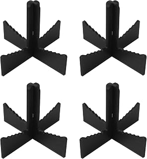 Nivofu Universal space saving, 4 pieces suitable for plastic bottles and bottles, 1.5cm upper neck, black color