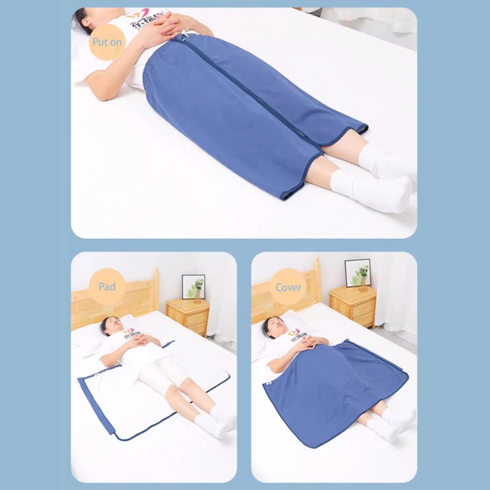 Riutilizzabili Traverse Letto Anziani Lavabili Regolabili Telo Impermeabile Letto Assorbenti da Letto per Incontinenza, Gonna Resistente All'urina(L/60-100cm,Pink Padded)