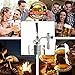 NutriChef Pressurized Growler Tap System - Stainless Steel Mini Keg Dispenser Portable Kegerator Kit - Co2 Pressure Regulator Keeps Carbonation for Craft Beer, Draft and Homebrew - PKBRTP100 (128oz)