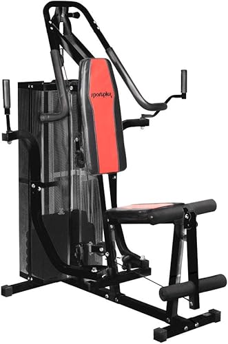 SportPlus Kraftstation, Multifunktionale Fitnessstation inkl. Gewichte, geeignet