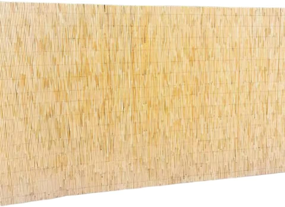Natural Peeled Reed Fence Screening 2m x 4m, Durable Garden Screening Roll, Perfect for Balcony, Patio and Outdoor Garden Fencing
