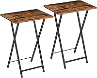 Vista 1 de HOOBRO Juego de 2 bandejas portátiles para TV, mesas plegables para TV, mesas de bandeja de TV para espacios pequeños, bandejas de comedor