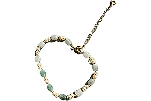 Midnight Gemstone Bracelet: Sterling Silver Sterling Jadeite and Pearl Beads