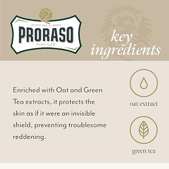 Proraso Shaving Soap in a Bowl, Sensitive Skin + Professional Shaving Brush