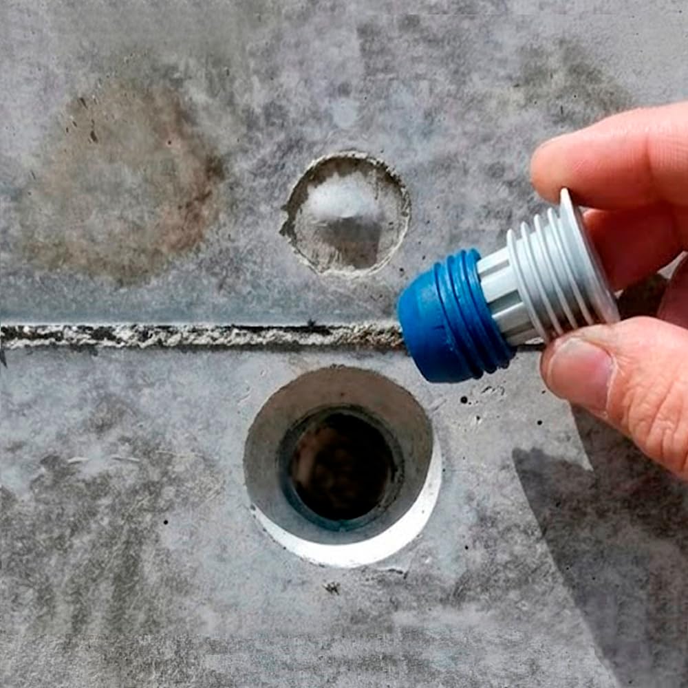 Sopgal Tapón Hidroexpansivo 21mm 50 ud Tubo Pasamuros Encofrado Hormigón | Se expanden al contacto con el agua y crean un sellado estanco por compresión dentro del tubo pasamuros.