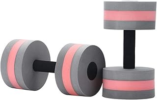 Set of 2 Sports Aquatic Exercise Dumbbells, Aqua Fitness Barbells Exercise Hand Bars - Swimming Exercise Tool - for Water Aerobics