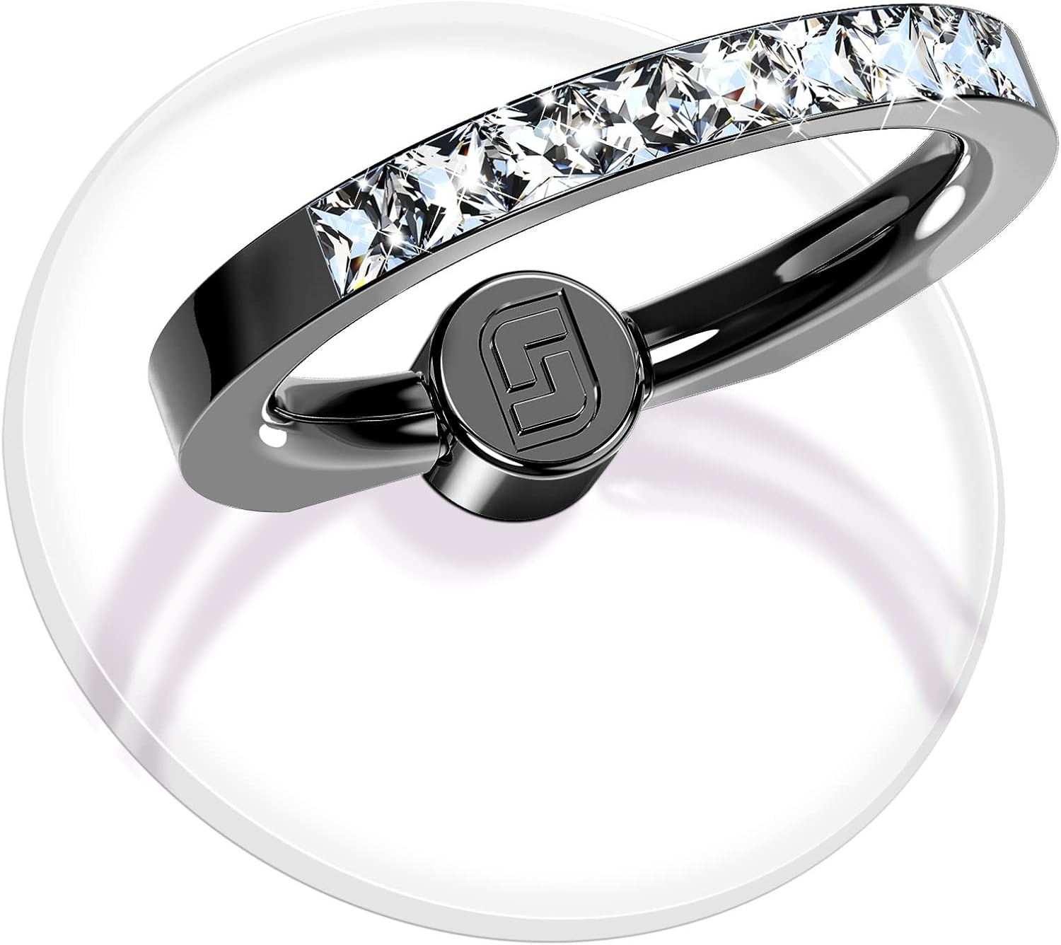 Transparent Phone Ring Holder 2 Pcs, Jsoerpay Clear Cell