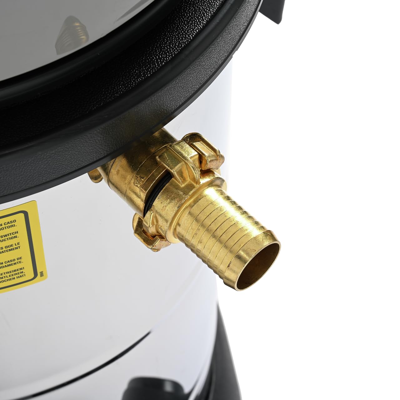 Steinbock Pumpsauger | 1.200 Watt | 41 l Edelstahlbehälter | Nasssauger mit integrierter Tauchpumpe für effizientes Abpumpen | Wasserdurchfluss-Ventil | Durchgehende Flüssigkeitsaufnahme und -abfuhr