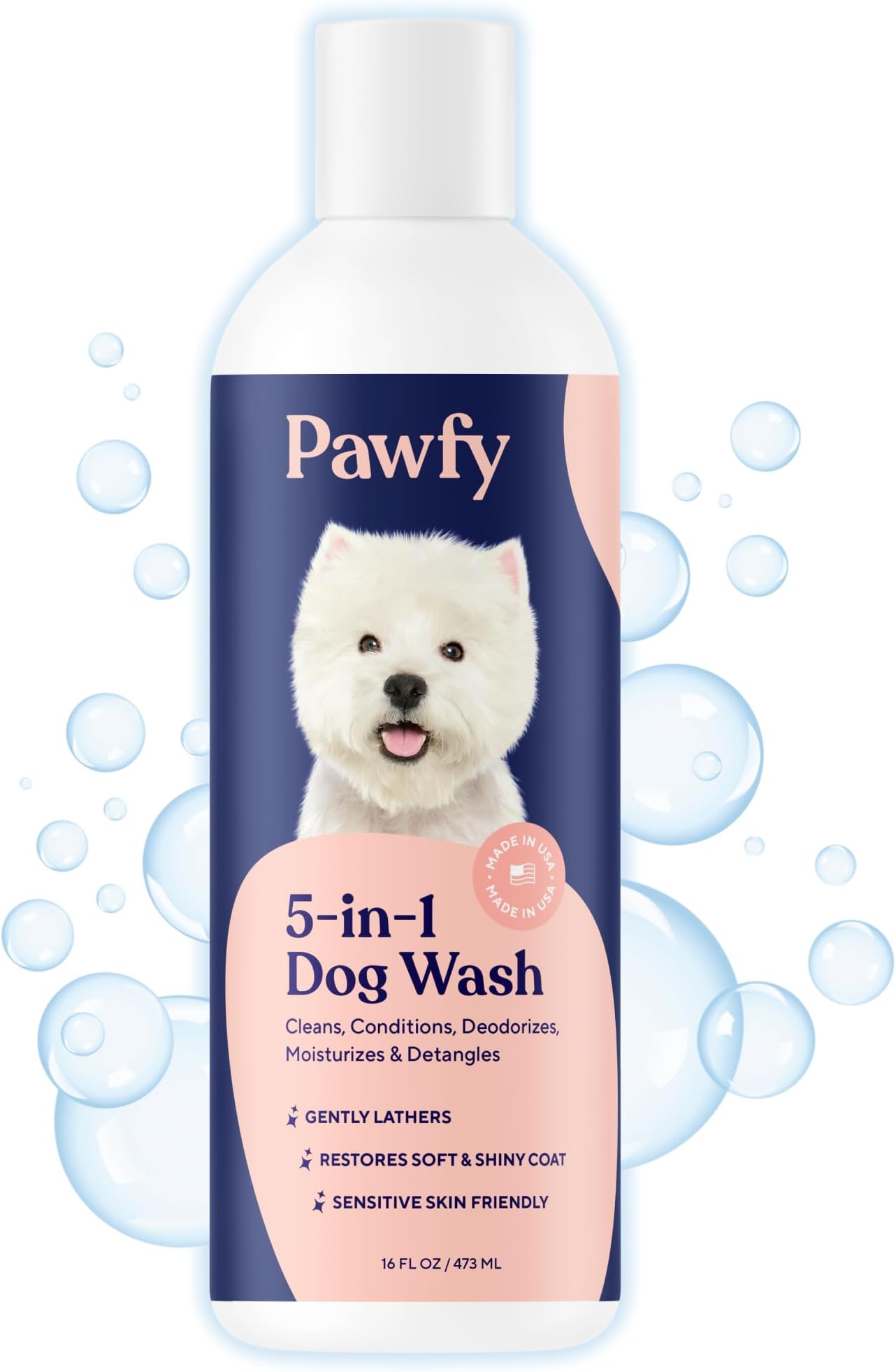 Dog Shampoo and Conditioner for Itchy Skin Relief | Puppy Shampoo for Sensitive Skin | Natural 5 in 1 Pet Shampoo with Coconut, Oatmeal & Aloe Vera| Ideal Dog Wash for Smelly Dogs