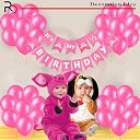 Rozi Decoration Half Birthday Pink Theme Party Decor 1/2 Year Birthday Kit Banner & Balloon For 6 Month Birthday Girl Pack of 31 Pcs gallery image