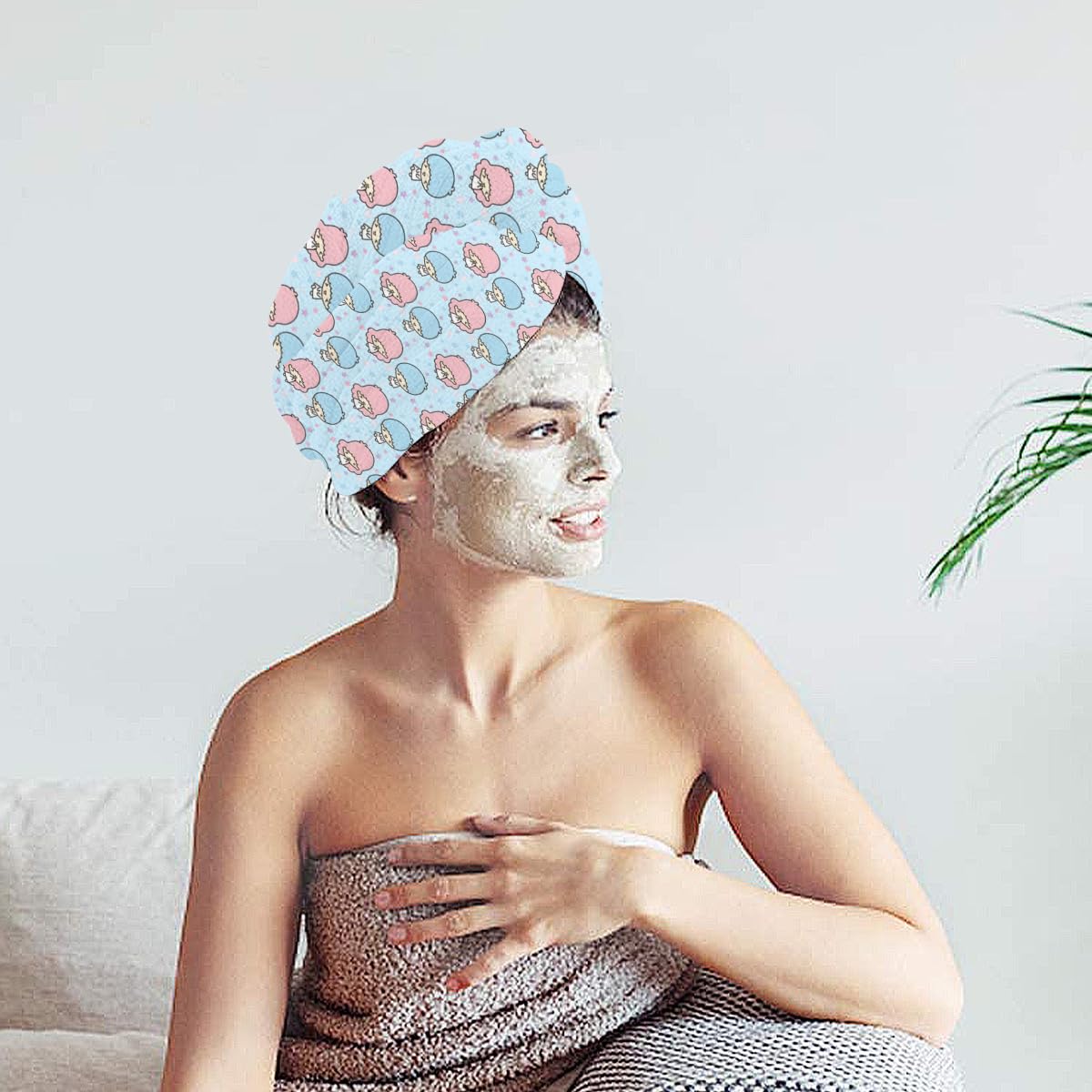 Amazon｜キキララ ドライキャップ ヘアドライタオル 乾いたヘア