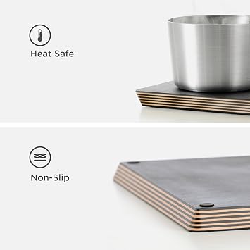 Epicurean Big Block Series 24-by-18-by-1-Inch Thick Cutting Board with Cascade Effect, Slate/ Natural