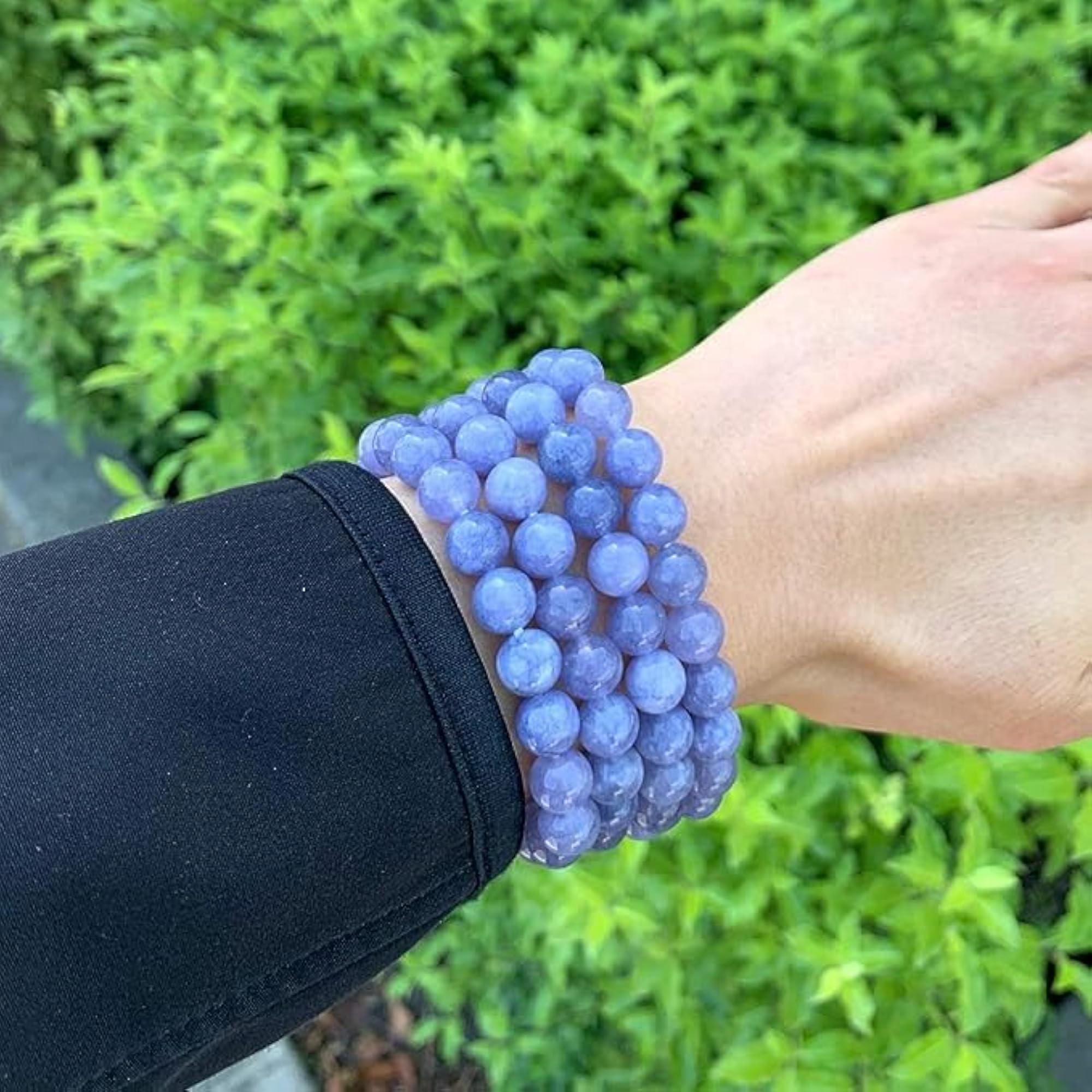 BLESSING CRYSTAL Genuine Tanzanite Beaded Bracelet, Gift for All