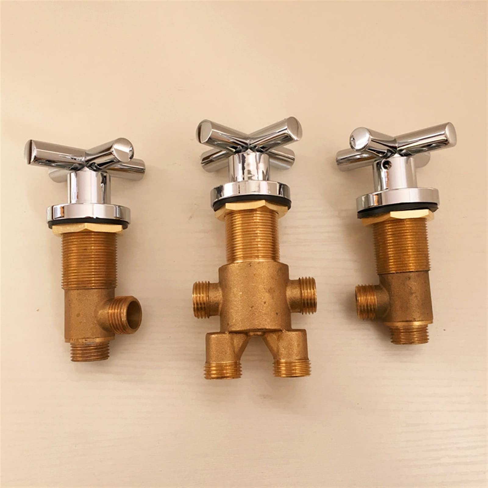 Dusch-Mischventil Aus Messing – Verchromt, Für Kalt- & Warmwasser – Für Badewanne & Dusche