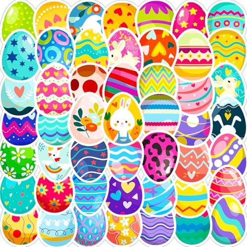 1000pcs Easter Bunny Stickers, 5 Styles Self-Adhesive Easter Rabbit