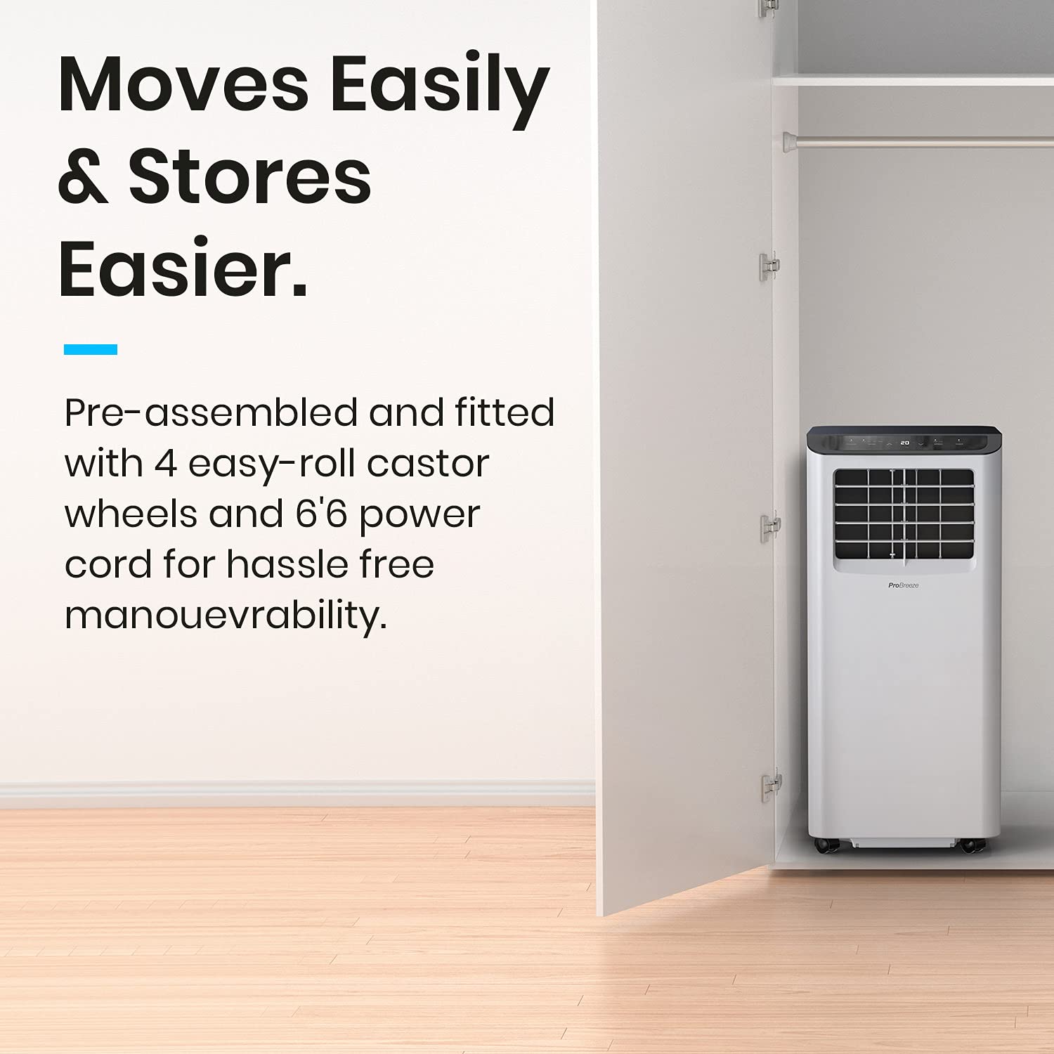 Pro Breeze Smart Air Conditioner Portable 10,000 BTU 1130W Portable
