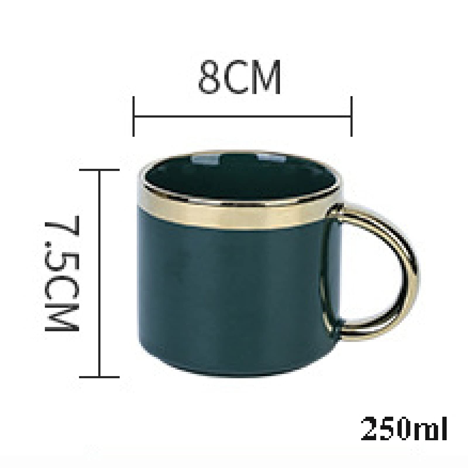 Zestaw do herbaty dla dorosłych – porcelanowy zestaw do popołudniowej herbaty z czajnikiem i filiżankami do kawy, idealny do użytku domowego