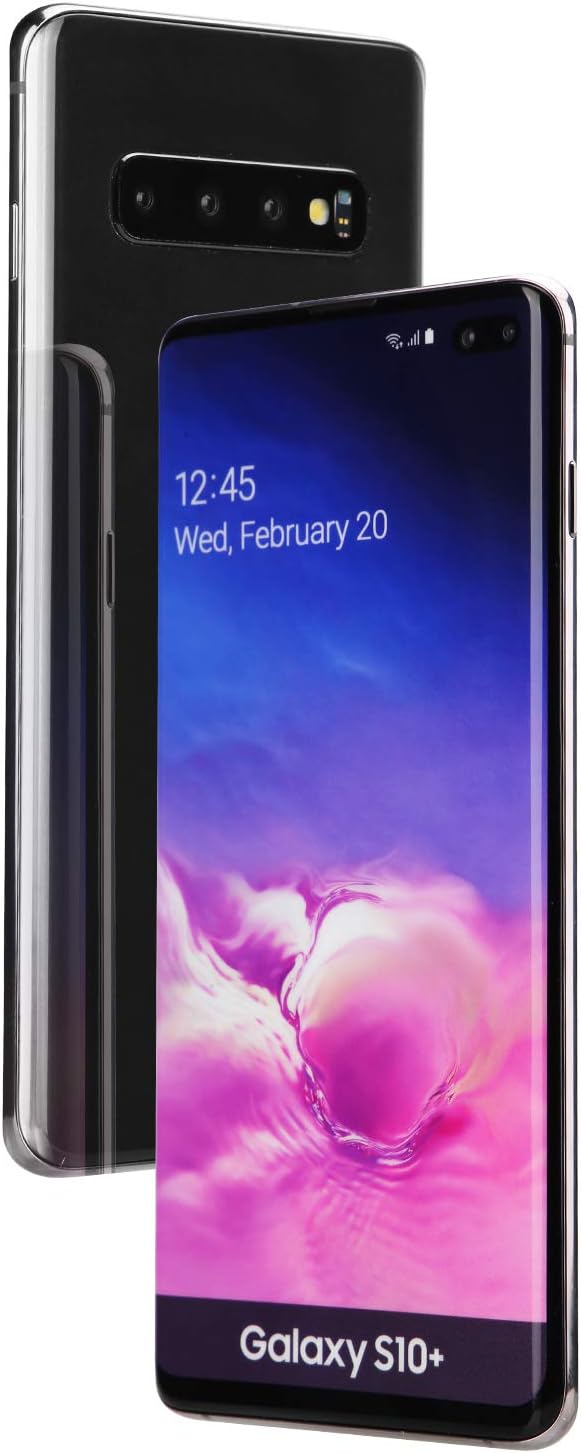 Dummy Phone for Samsung Note 10 S10 Fake Phone Model Replica Non-Working Colored Screen 1:1 Scale (S10+ Black)