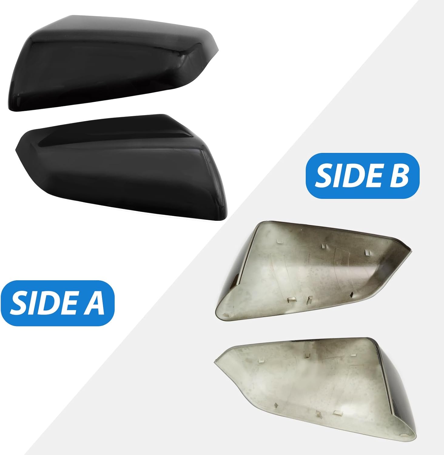 MDEOOSKY 23406416 23406417 Exterior Side Mirror Cover, Replacement for Chevrolet Equinox Replacement for GMC Terrain 2018-2023, Replaces 84225386 84225387 (Left and Right Side)