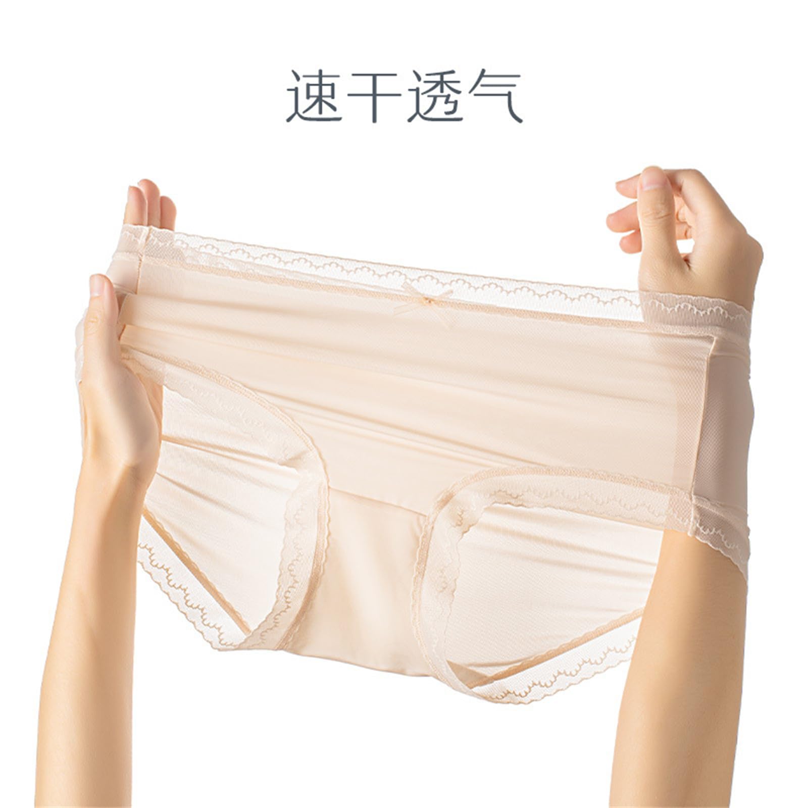 Bragas Mujer Ropa Interior De Seda De Seda De 4 Paquetes para Mujeres De Mulberry Mid-Wists-Seda De Seda para Chicas De Chicas De Chicas De Color, Resúmenes De Secado Rápido