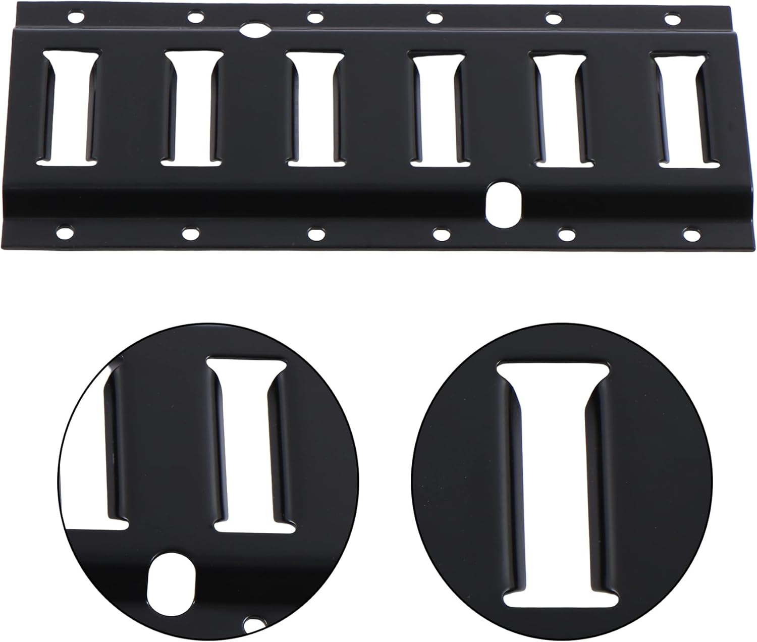 GXYWADY Black 4 Pack E Tracks 1 Feet Length E Track Tie Down Rails for Cargo Pickup Trucks Trailers Garage