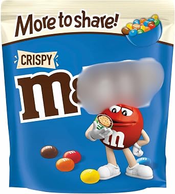 Crispy More to Share Pouch 187g - Delicious Milk Chocolate Treats, Crispy Are Too Good Not to Share - the Perfect Share Size Bag