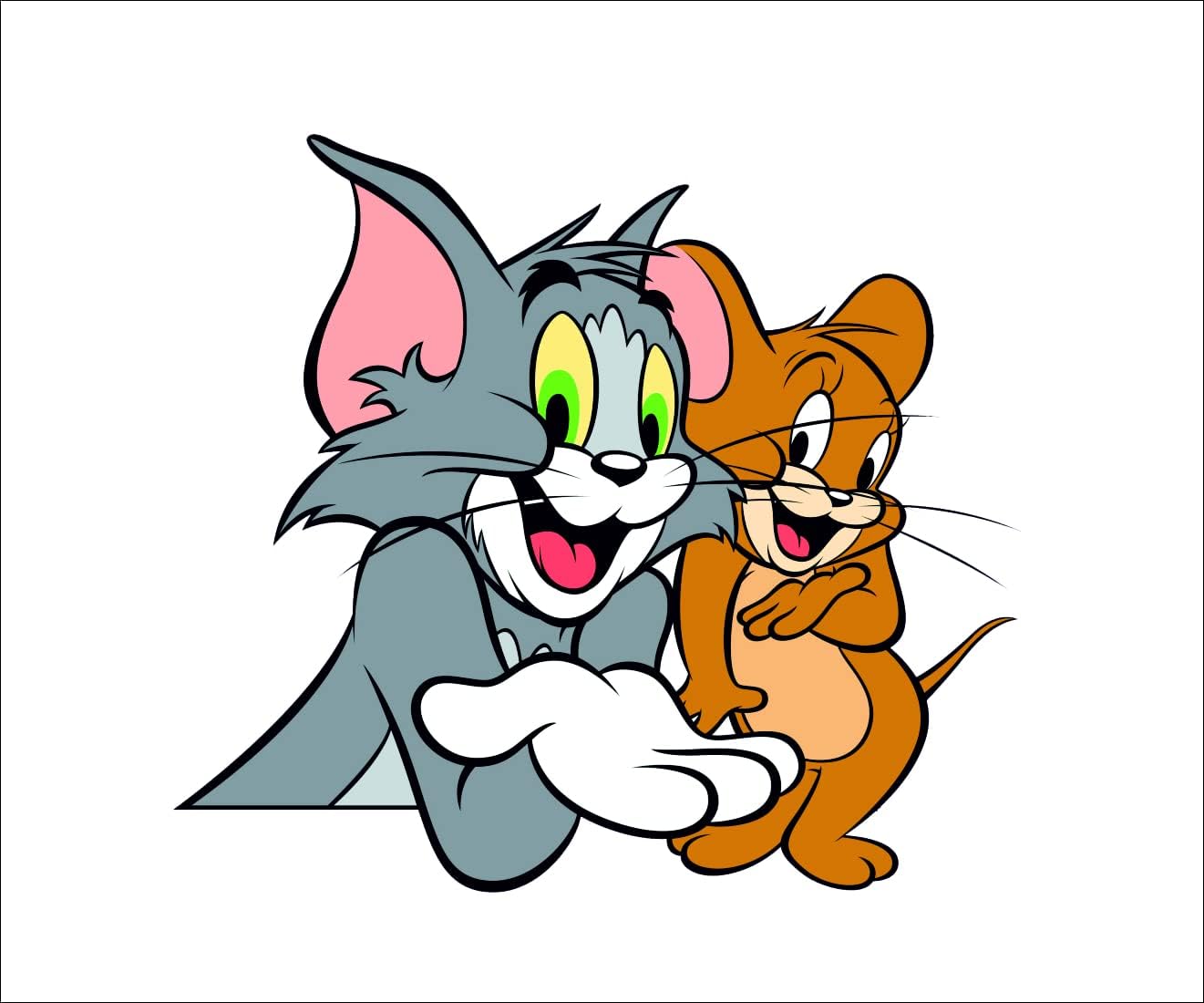 Tom & Jerry Wall Sticker New Multicolour (Desg - 11)