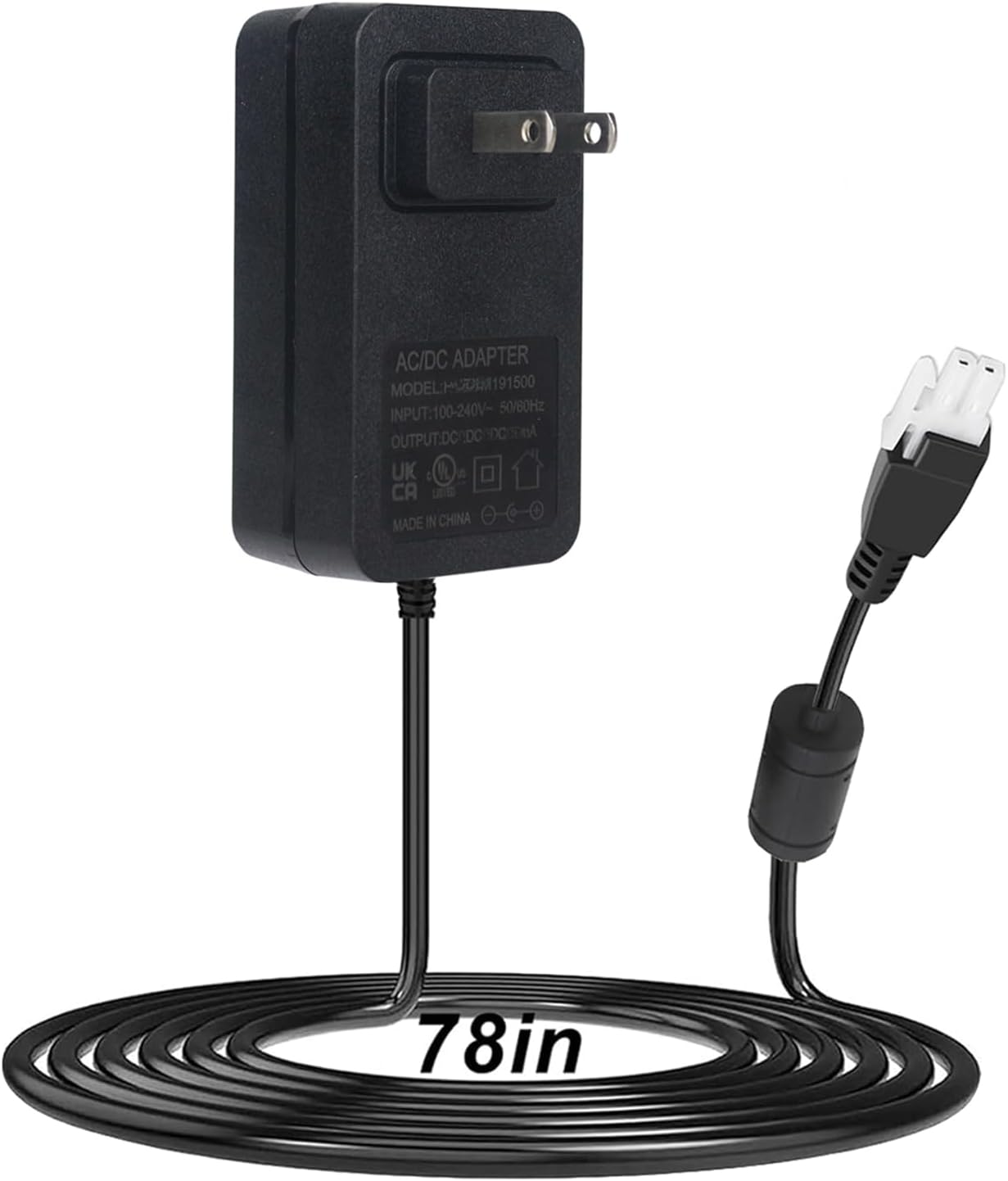 12V 2A Wall Plug-in Adjustable Desk Power Adapter for Single Motor Standing Desk, 12V Standing Desk Motor Power Cord,Compact Direct Plug Design, 24W Charger