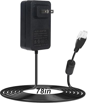 12V 2A Wall Plug-in Adjustable Desk Power Adapter for Single Motor Standing Desk, 12V Standing Desk Motor Power Cord,Compact Direct Plug Design, 24W Charger