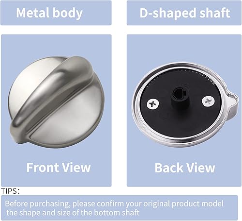 Miniatura 4 de Paquete de 5 perfiles WB03K10303 para estufa de perfil, pomo de repuesto para GE, metal resistente 191d5100, perilla de horno para placa de cocina,