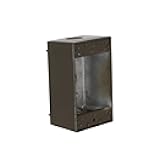 Hubbell-Raco 5320-2 Weatherproof Box, 1 Gang, 18.3 Cu-in X 4-1/2 in L X 2-3/4 in W X 2 in D, Cubic inches, Bronze
